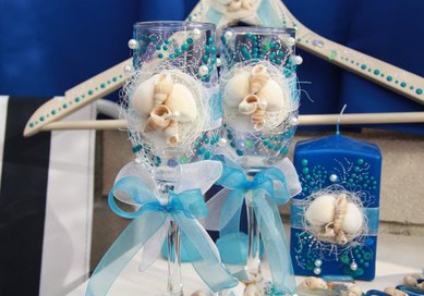 Бокалы Морская рапсодия J57730 - Студия дизайна и декора Jeune Boutique